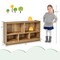 Kids 2-Shelf Bookcase with 5-Cube Wood Toy Storage Organizer Perfect for Children's Room or Bedroom